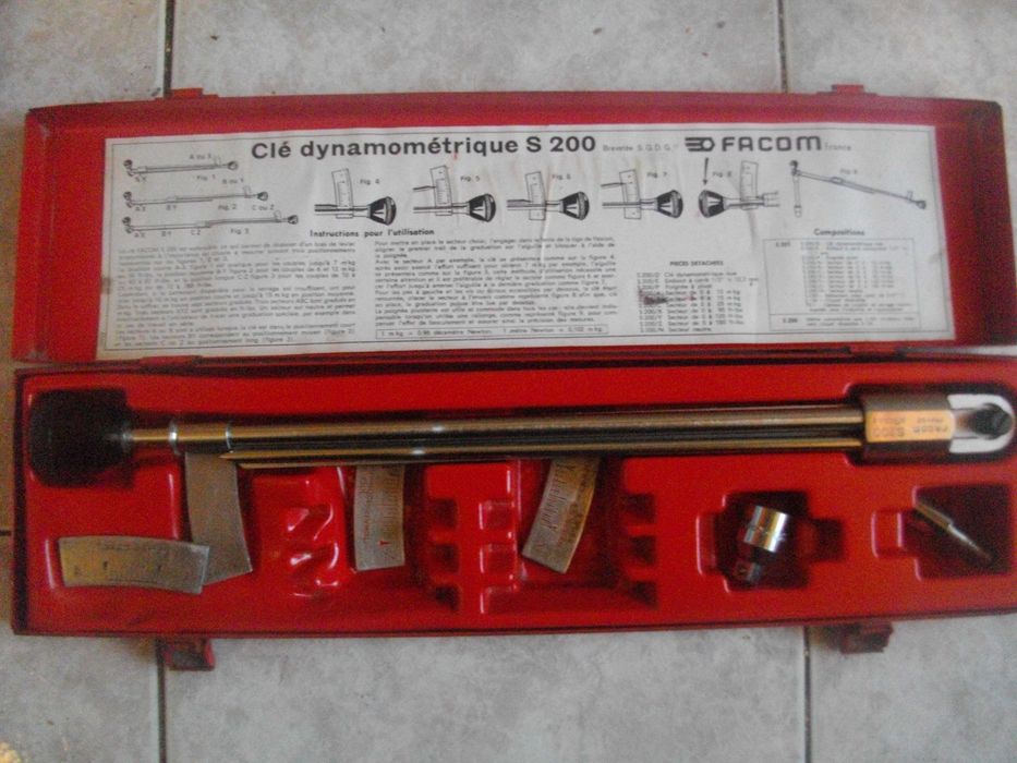 FACOM Динамометричен Ключ Комплект Оксиженни Резак Горелки професионал