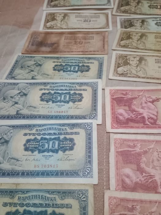 Bancnote vechi fosta Iugoslavie
