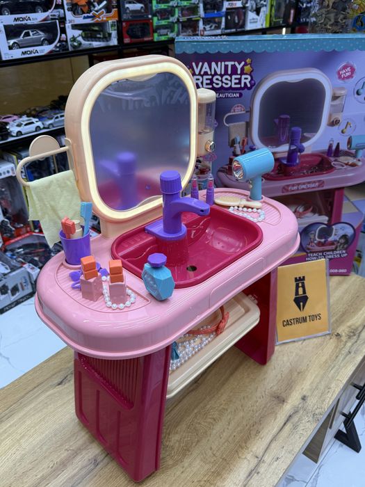 Детский туалетный столик с аксессуарами, новый набор 2-4 лет