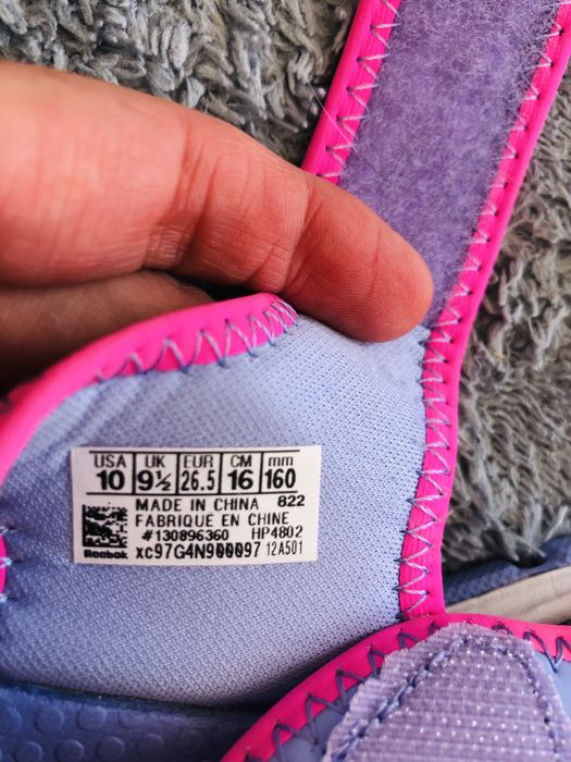 Сандали reebok 26.5 номер
