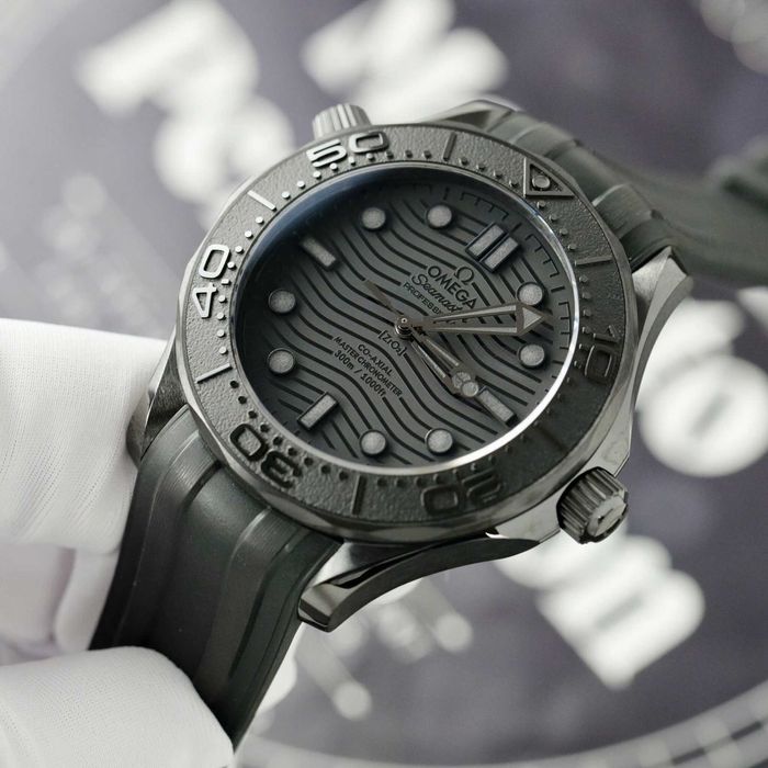 omega seamaster diver 300m черно / матово