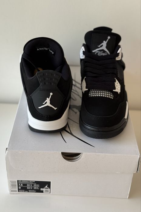 Air Jordan 4 Retro White Thunder Full Box Size 35-45
