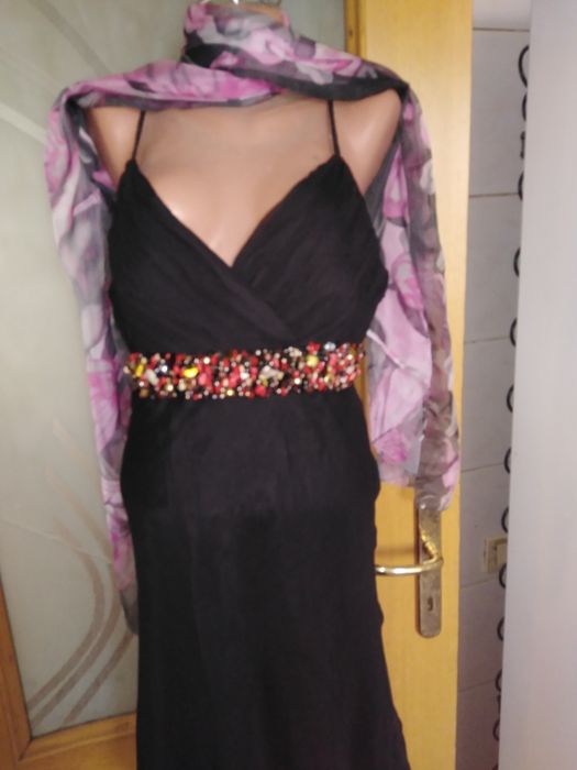 Rochie din mătase naturala, Guy Laroche, mărimea 46, purtata o singura