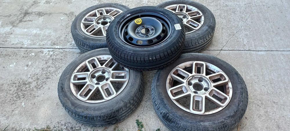 Set roti aliaj ford fusion 4x108. Anvelope vara stare buna 195/60/15 ! Roata de rezerva noua! Bonus polita si podea portbagaj!