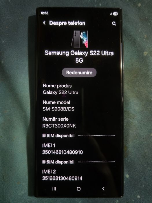 Vand Samsung Galaxy S22 Ultra 5G!!!