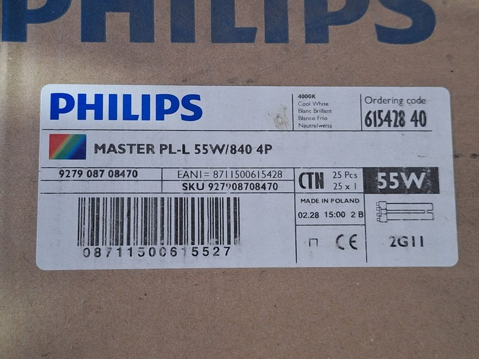 Лампи Philips PL-L 55W/840 4P