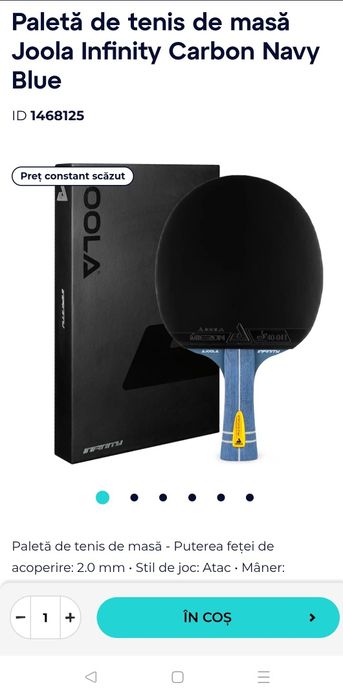 paletă tenis de masă Joola Carbon