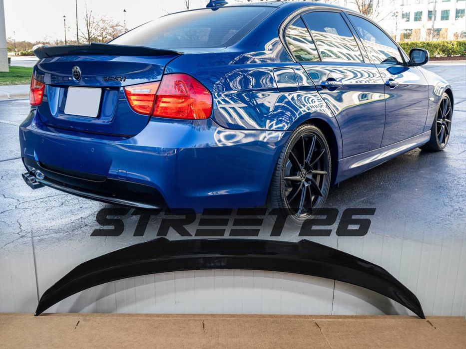 Eleron Lip Portbagaj BMW Seria 3 E90 Sedan (05-11) PSM Negru lucios