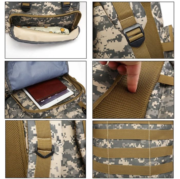 туристическа раница 80L къмпинг планински преход система с ремъци