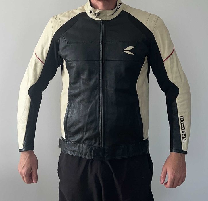 Geacă moto piele RS Taichi cu mesadă termică - XL (JP XXL)