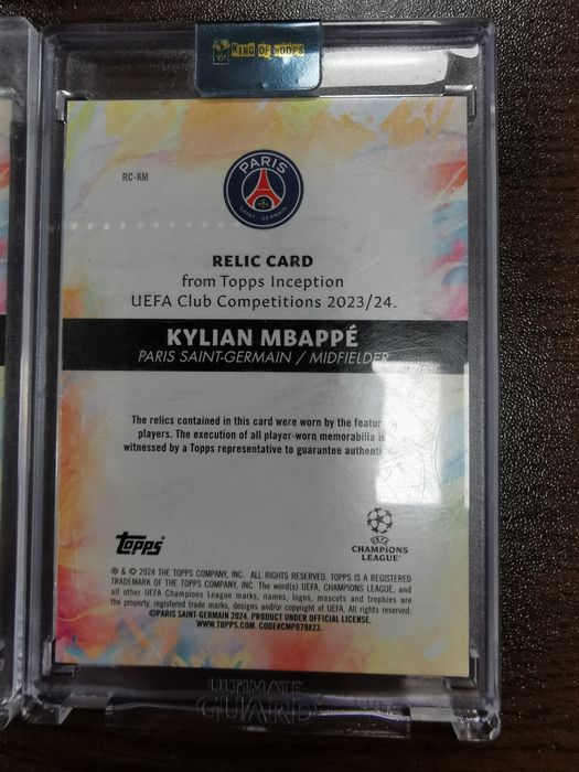 Kylian Mbappe Relic card topps / Килиан Мбапе реликва топс карта