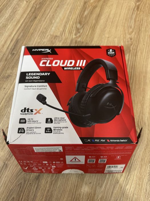 HyperX Cloud III Wireless (чёрный)