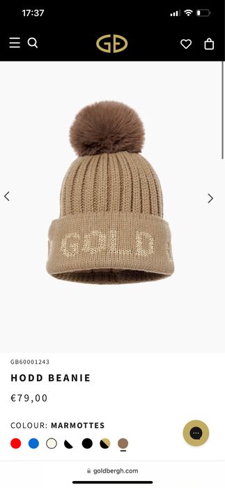 Beanie/ Fes Goldbergh cu blanita de raton