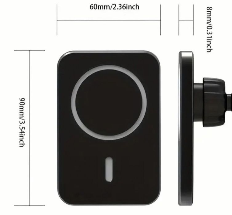 Безжично зарядно и стойка за кола Magsafe Бяло