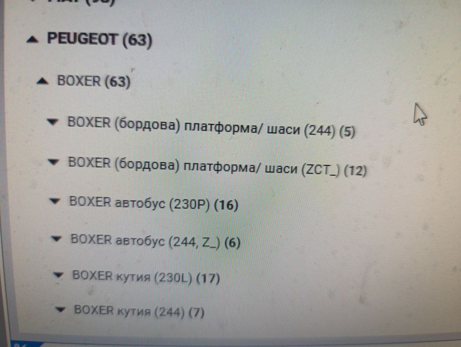 Каре външно за boxer, jumper,ducato