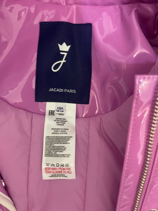 Geacă roz toamnă/iarna 140 cm