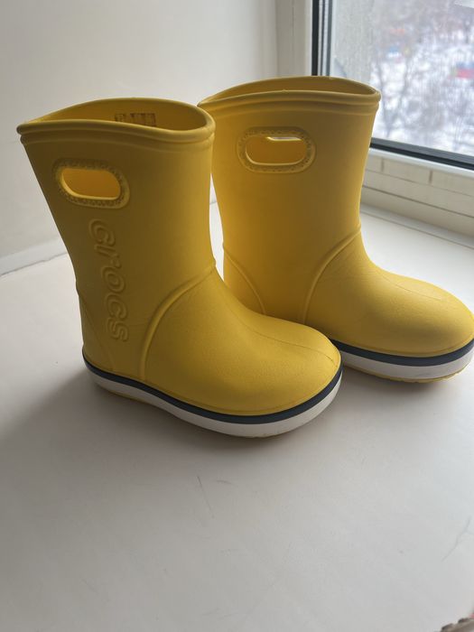 Crocs оригинал резиновые сапоги 16 см