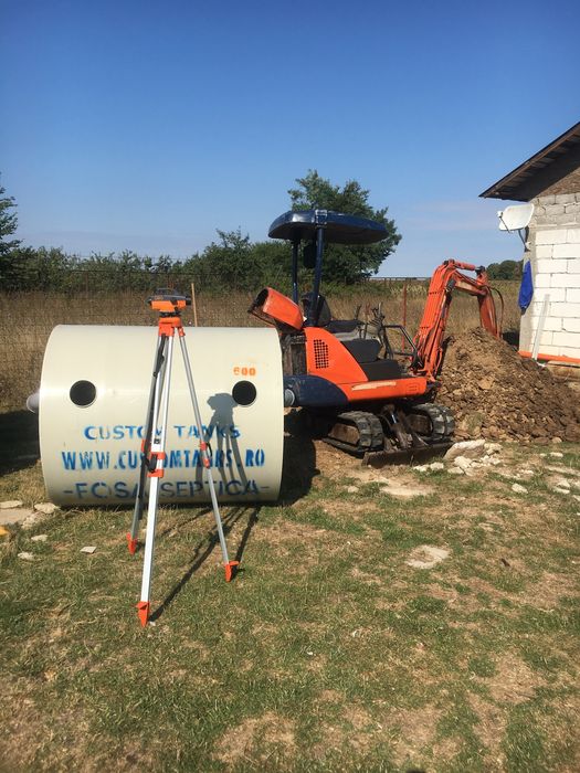 Montaj fosa canalizare Vidra