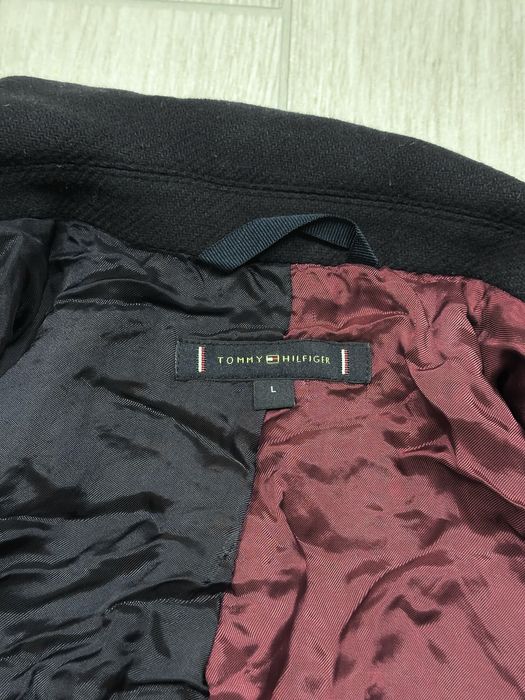 Мъжко вълнено палто Tommy Hilfiger - размер L, много добро състояние