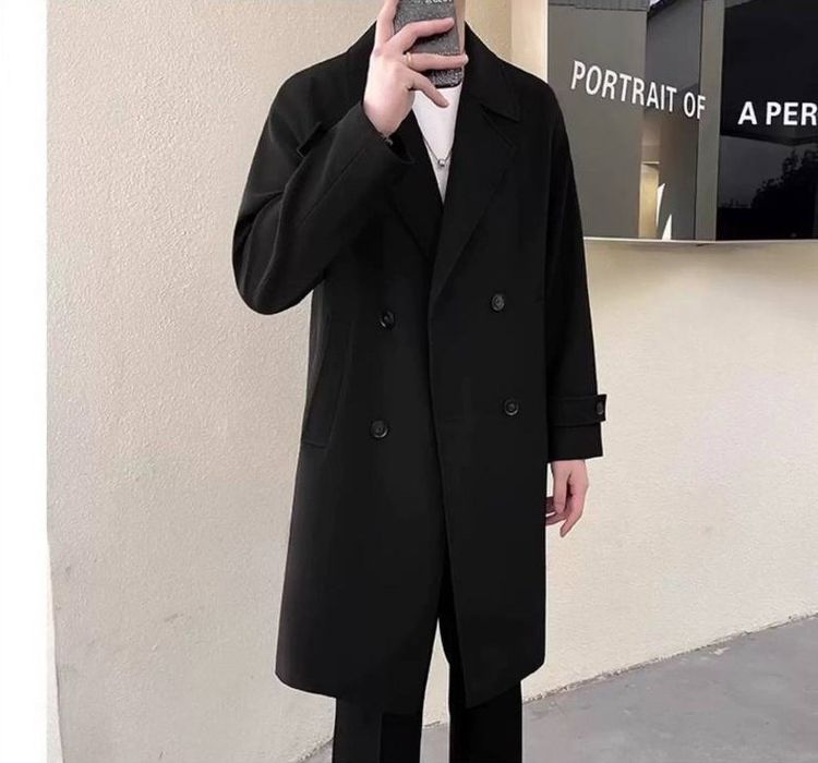 Пальто мужское длинное