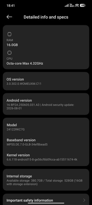 POCO F7 Ultra 512GB / 16GB RAM - Stare impecabilă, Încărcător 120W inclus