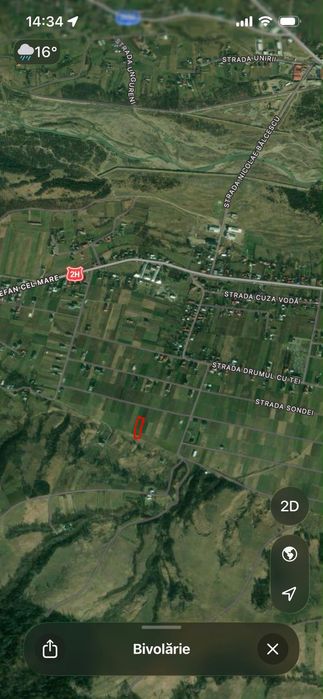 Teren vânzare Bivolarie Vicovu de sus