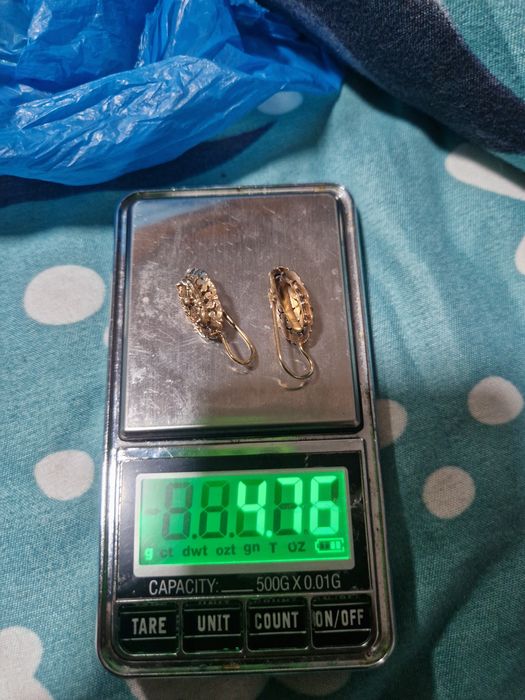 Cercei vechi din aur14k