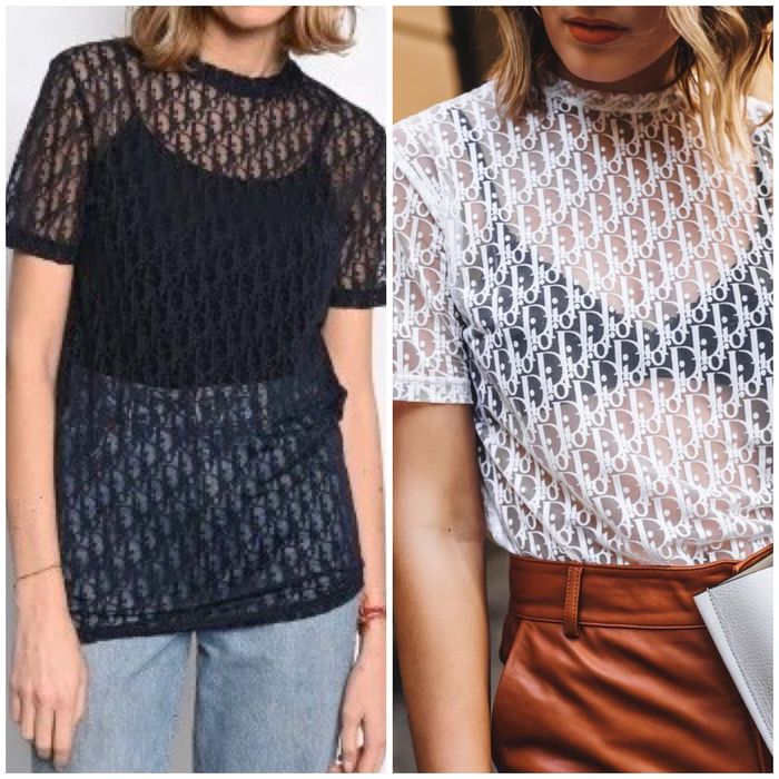 Прозрачни тениски Dior