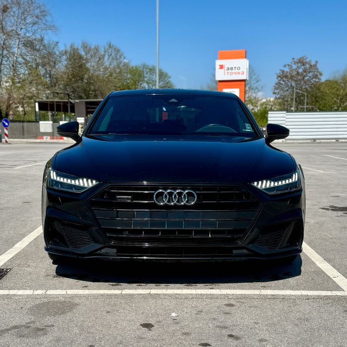 Предна S-line black решетка Audi A7 C8