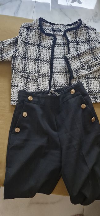 Структуриран блейзър, панталон Zara