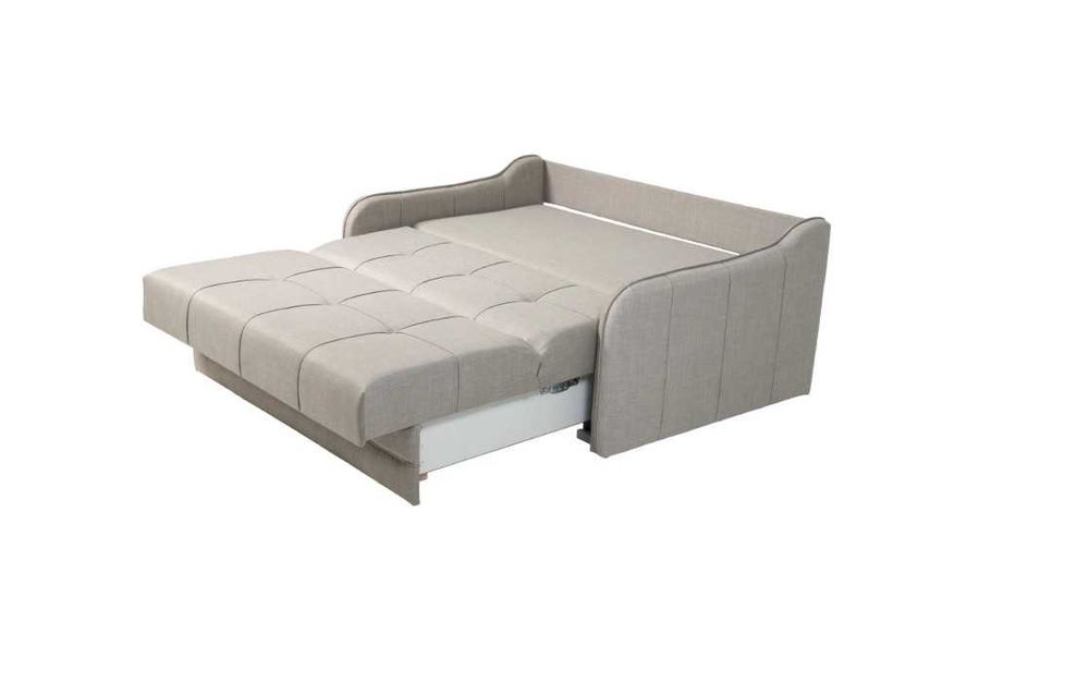 Canapea extensibila Coral, cu lada, crem.