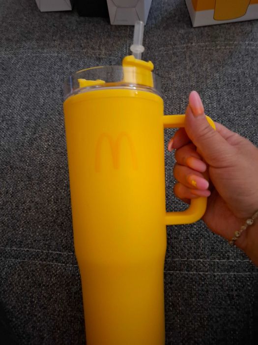 Cana plastic cu pai McDonald's