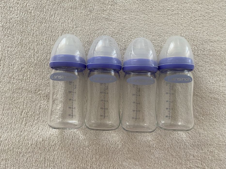 4 biberoane Lansinoh sticla 160ml