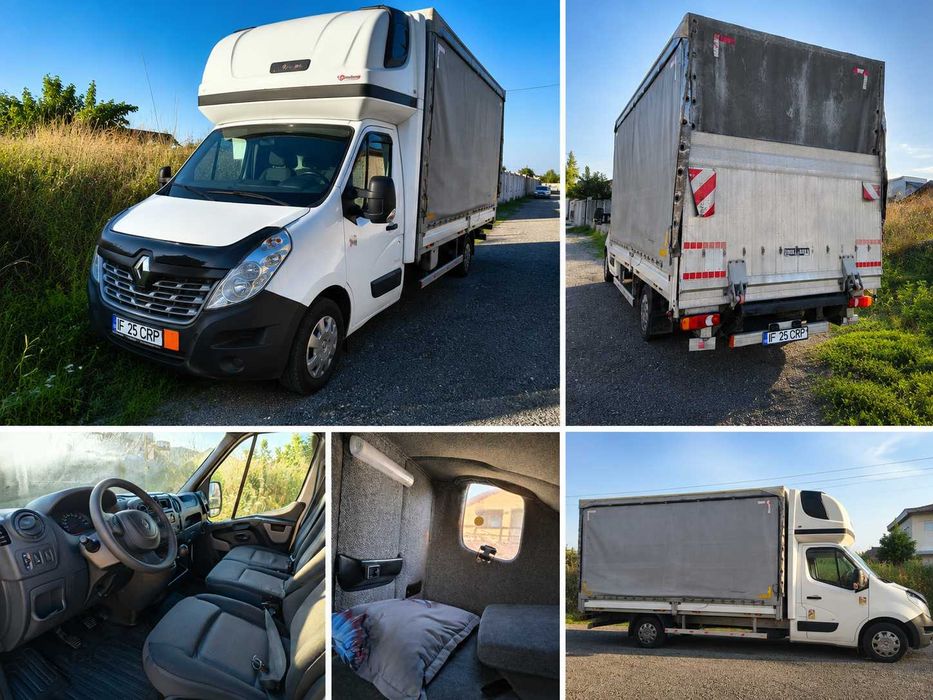 Renault Master 2018, prelată cu lift și pat omologat – 11.000 EUR negociabil