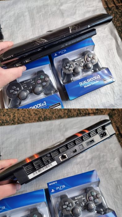 PlayStation 3 super slim 500 GB chotki holatda.