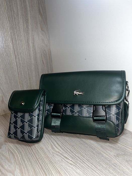 Лакосте зеленая сумка