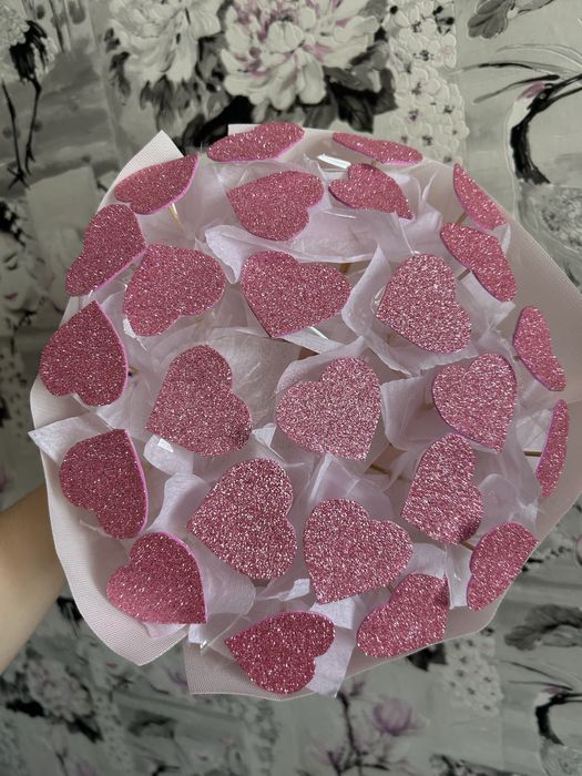 Букет из сердец