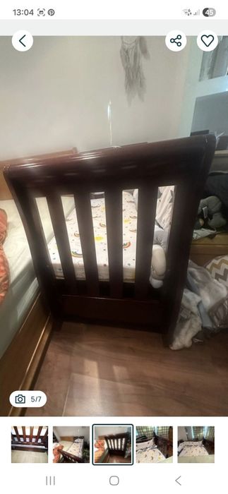 Pătuț bebe cu saltea