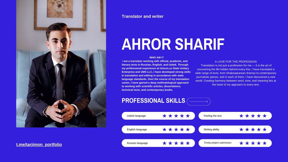 Tarjimon xizmati/ Таржимон хизмати / Услуга переводчика