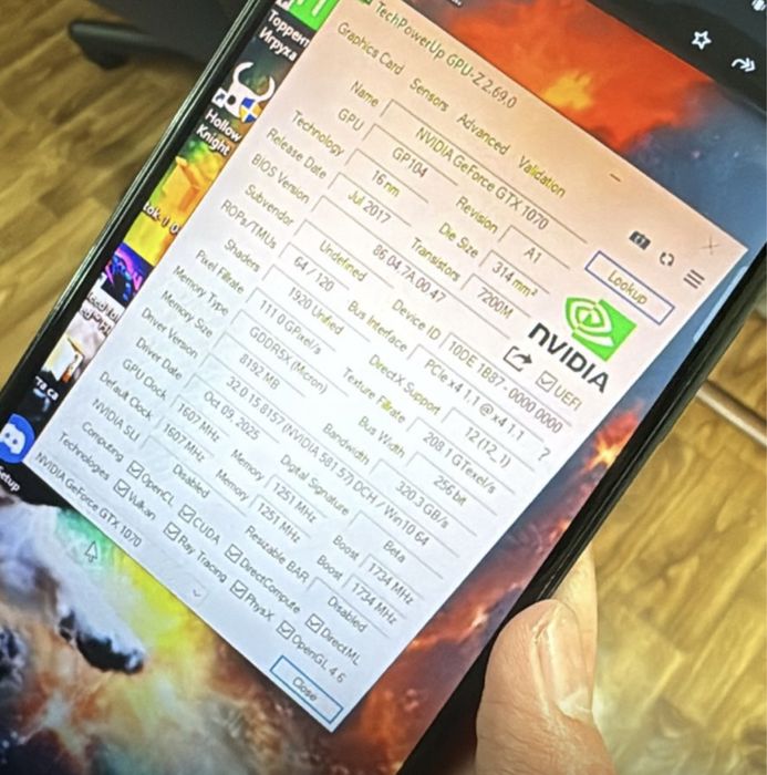 Видеокарта GTX 1070