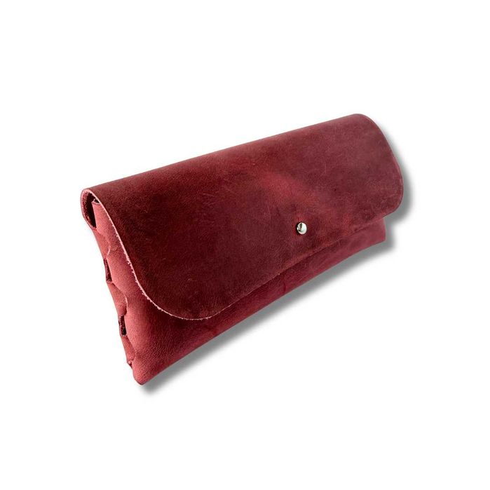 Toc de ochelari slim din piele naturala