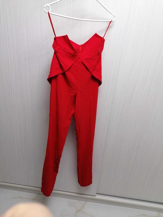 Compleu top și pantaloni cu talie inalta