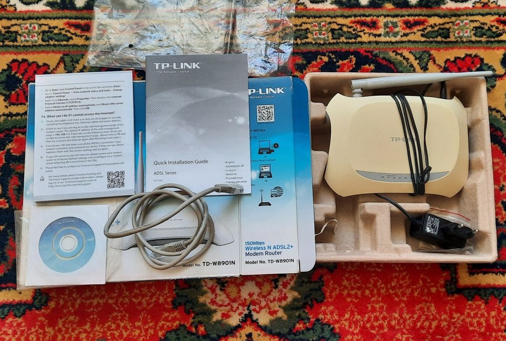 Модем TP-LINK ADSL2+ на запчасти