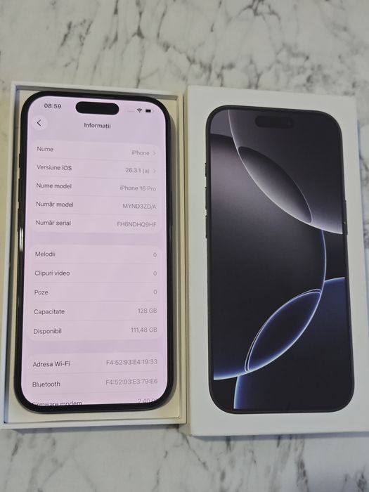Vand/schimb iPhone 16 Pro 128gb
