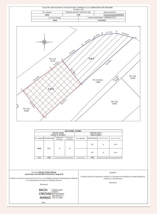 Teren intravilan Niuved 850  mp
