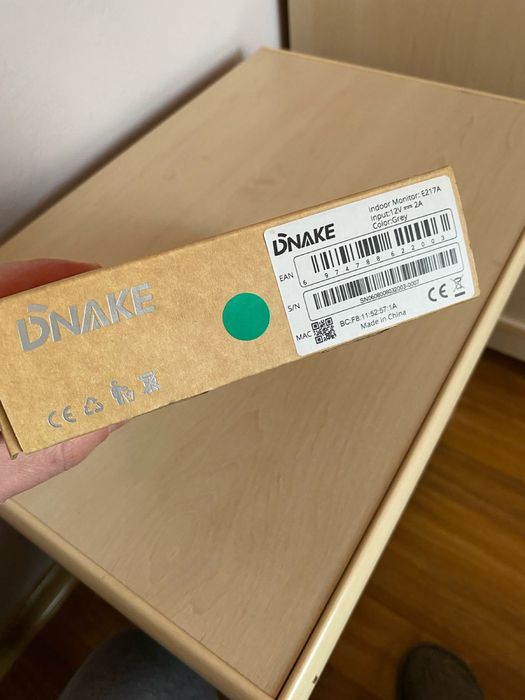 Монитор Домофона Dnake E217A 7'' (Чёрный). Новый.