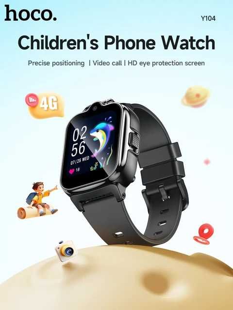 Детские смарт-часы Hoco Y104 4G. Есть доставка