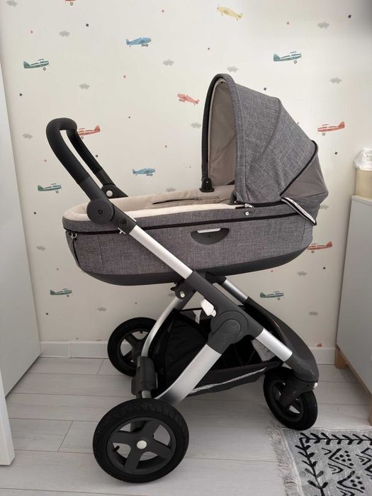 Коляска Stokke Trailz 2 в 1: люлька + прогулка, после химчистки
