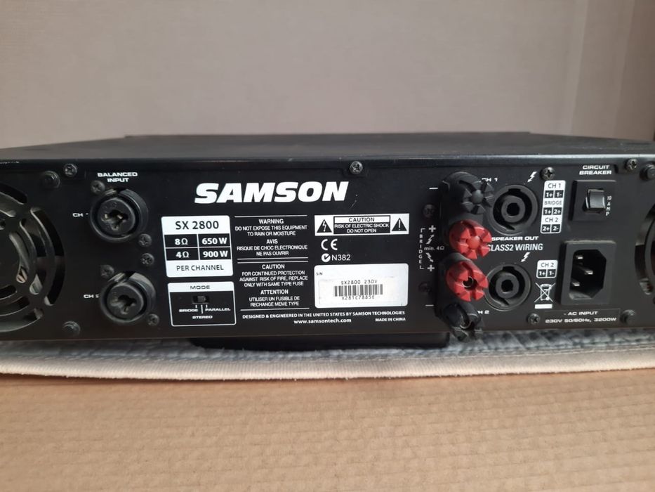 Усилитель Samson SX2800