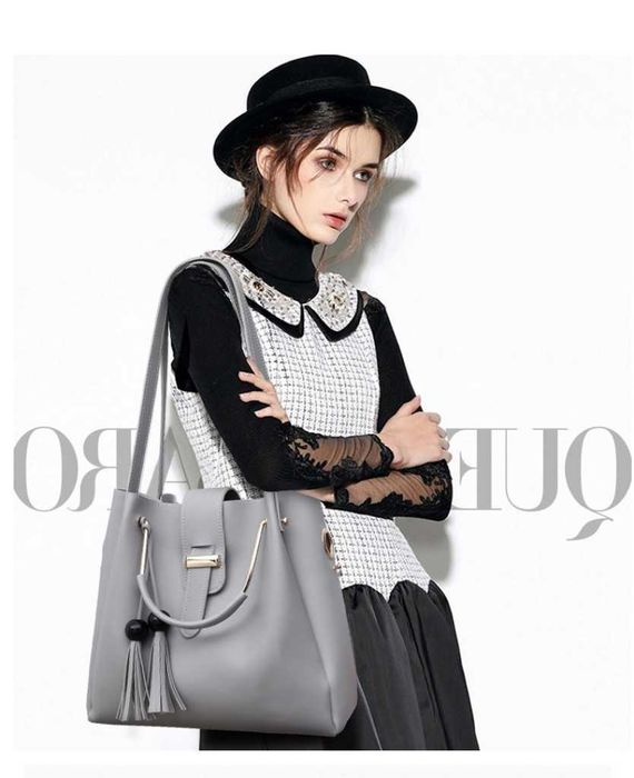 Бохо комплект от 3 черни чанти - стил и практичност